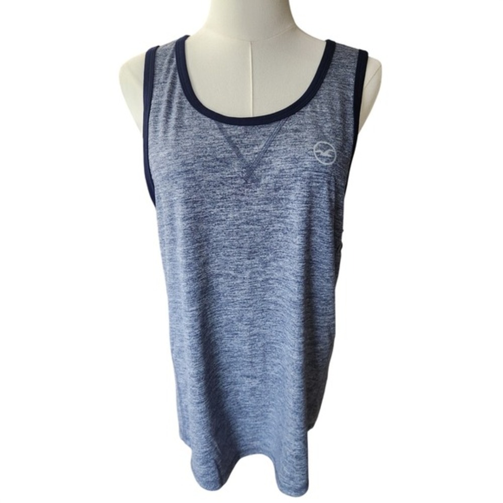 Hollister Mens Tank Top Blue Heathered Athletic Fit Size‎ S